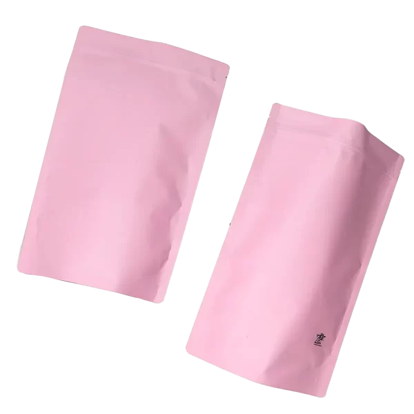 Bolsa Stand Up Pouch ROSA MATE PAQ 50 Pzas - Empaque para Alimentos Barrera contra Humedad y Oxígeno